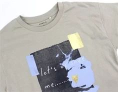 Name It pure cashmere printet short loose top